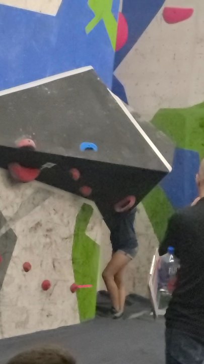 The Boulder Yard - Flashed and topped it.  Go Girl! - Rock Climbing Near Me - Frederick, Maryland