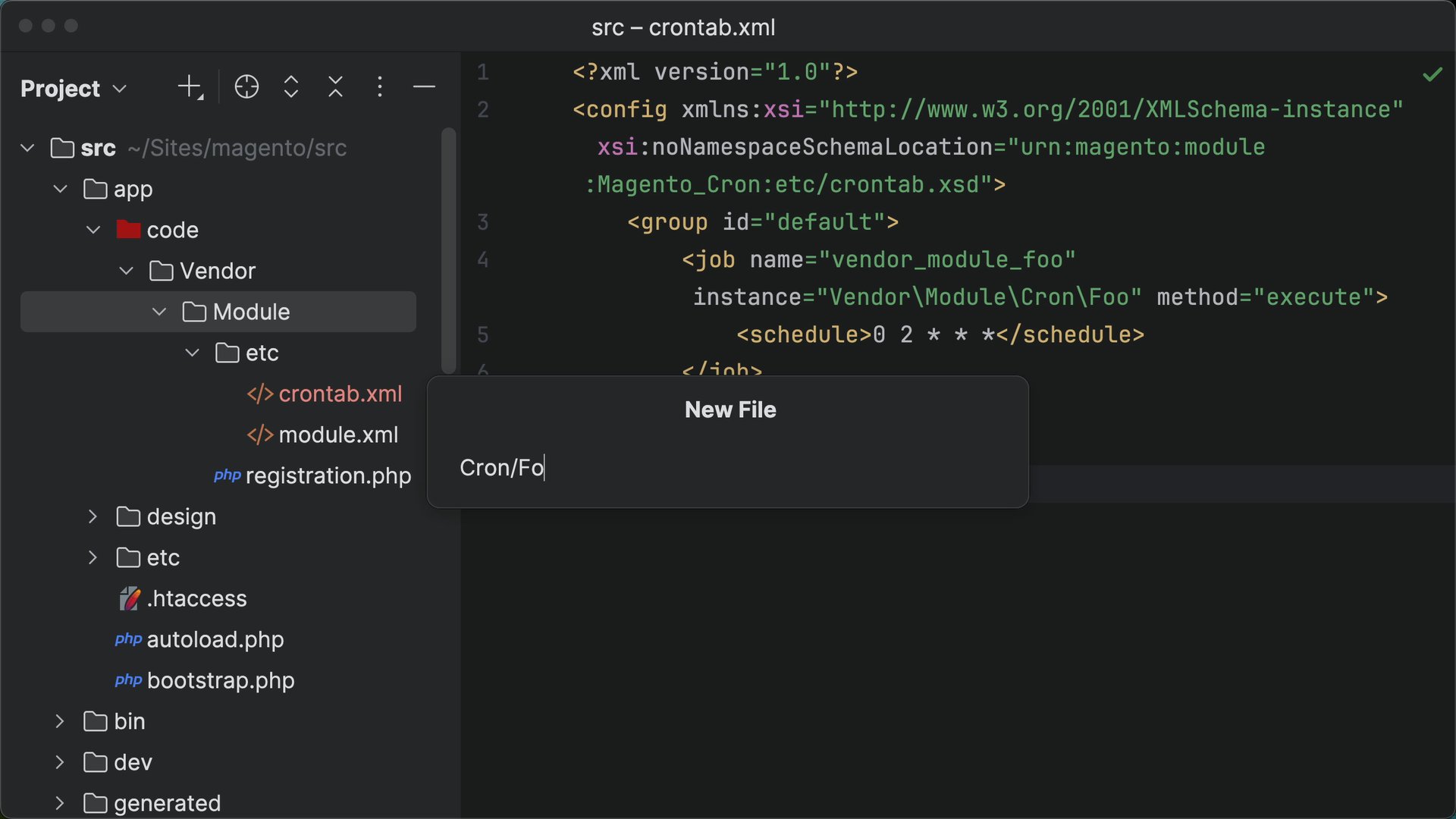 Create custom cron jobs in Magento