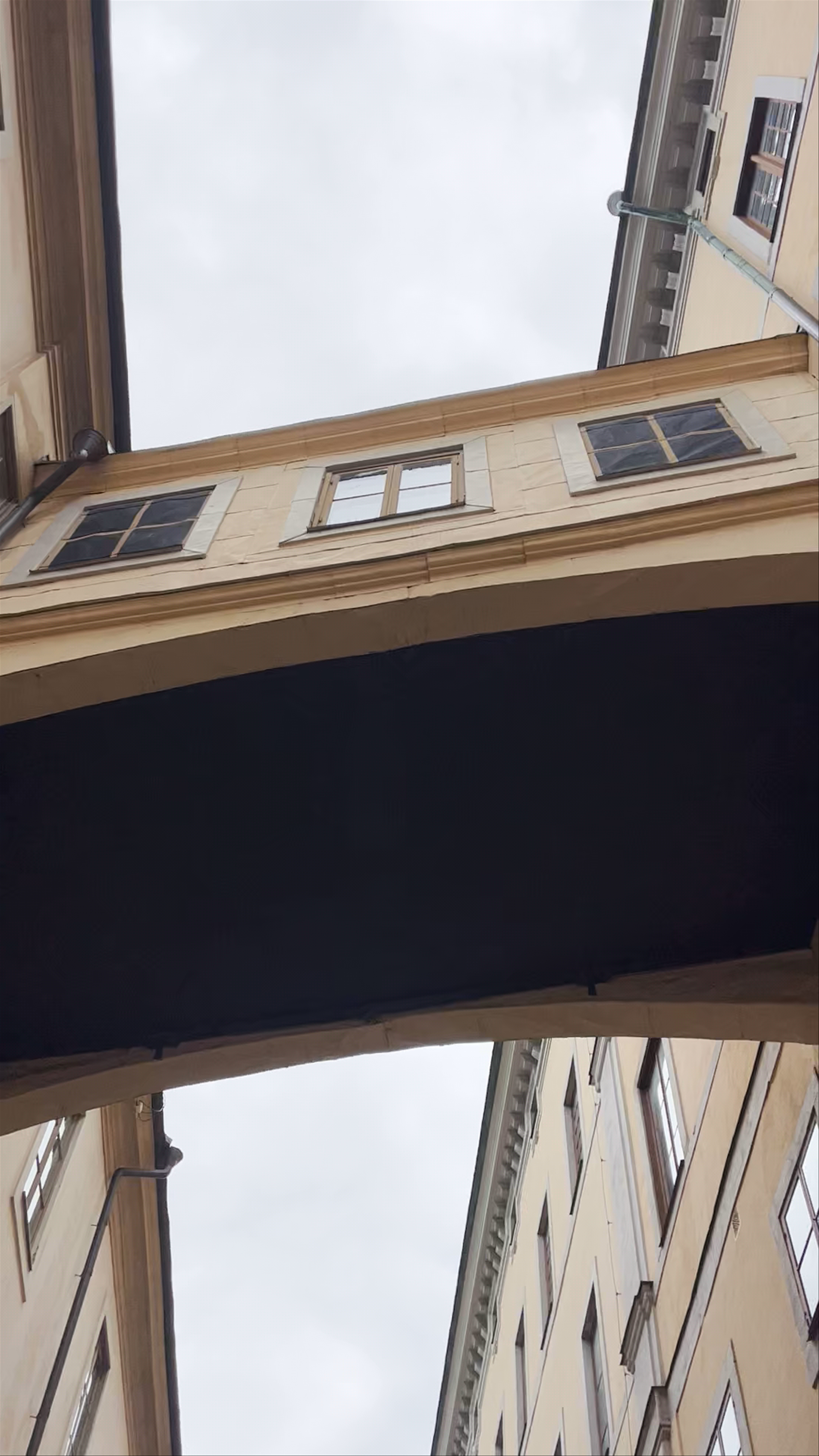 Strolling Through Historic Norra Bankogränd Alley in Stockholm