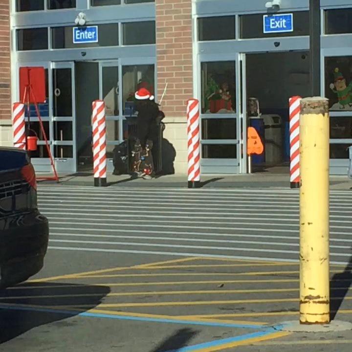 Walmart Supercenter - This at Walmart Superstore in Westerville, collecting for Salvation Army, dances away for the collection need and to invite you inside. - Grocery Near Me - Westerville, Ohio