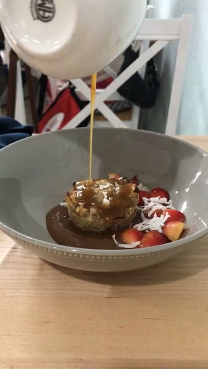 The Restorative - Bread Pudding with the coconut caramel pour. - New American Near Me - Dunedin, Florida