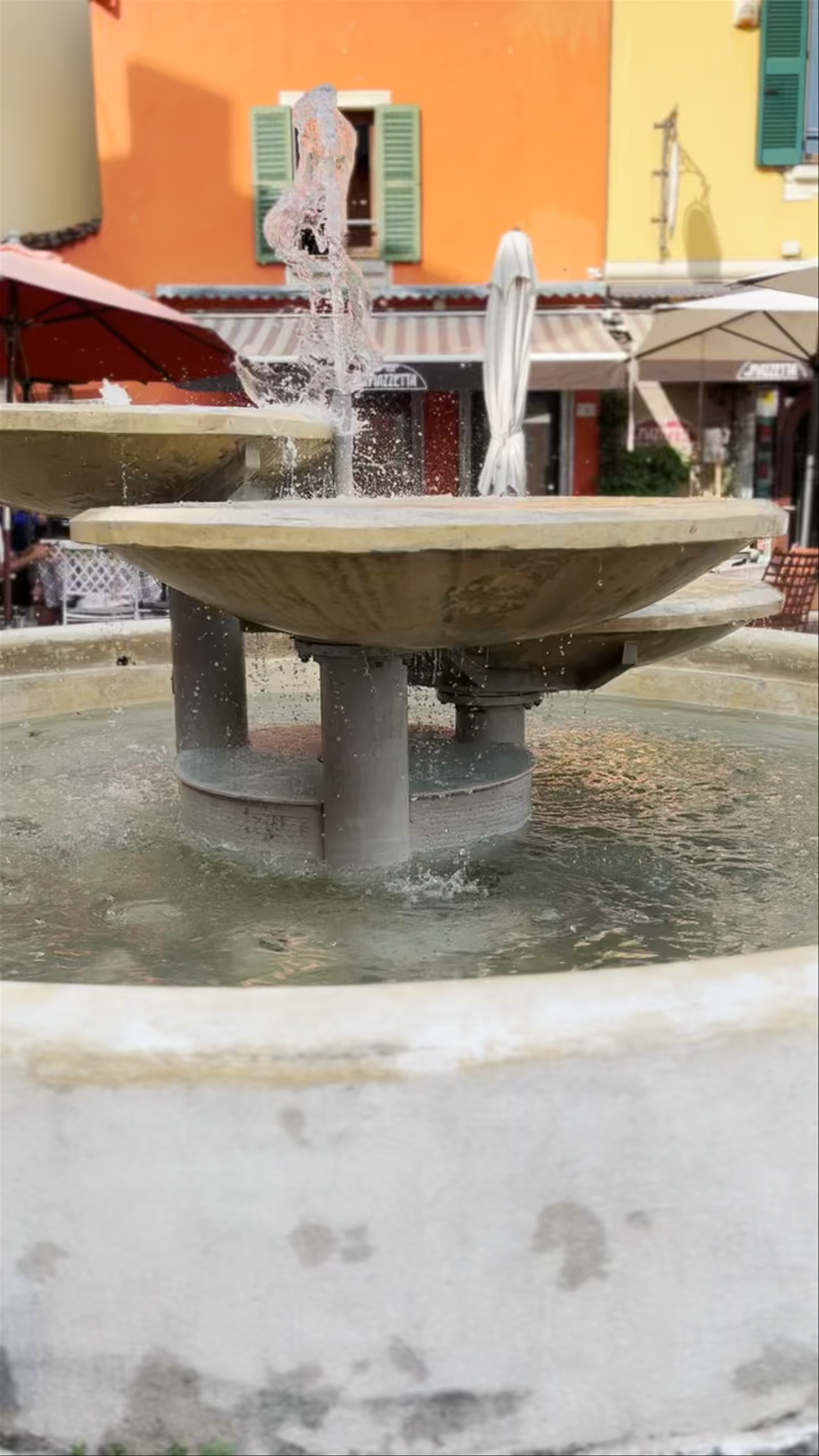 A Sunny Afternoon by the Fountain at Lungolago di Argegno