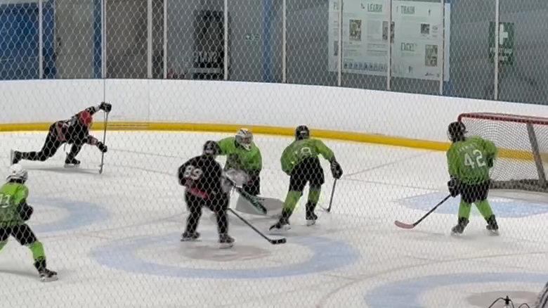 Dylan Falosk's Defensive Masterclass: Diving to Block the Puck