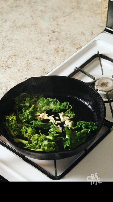 Buttermilk Spaetzle with Broccolini 