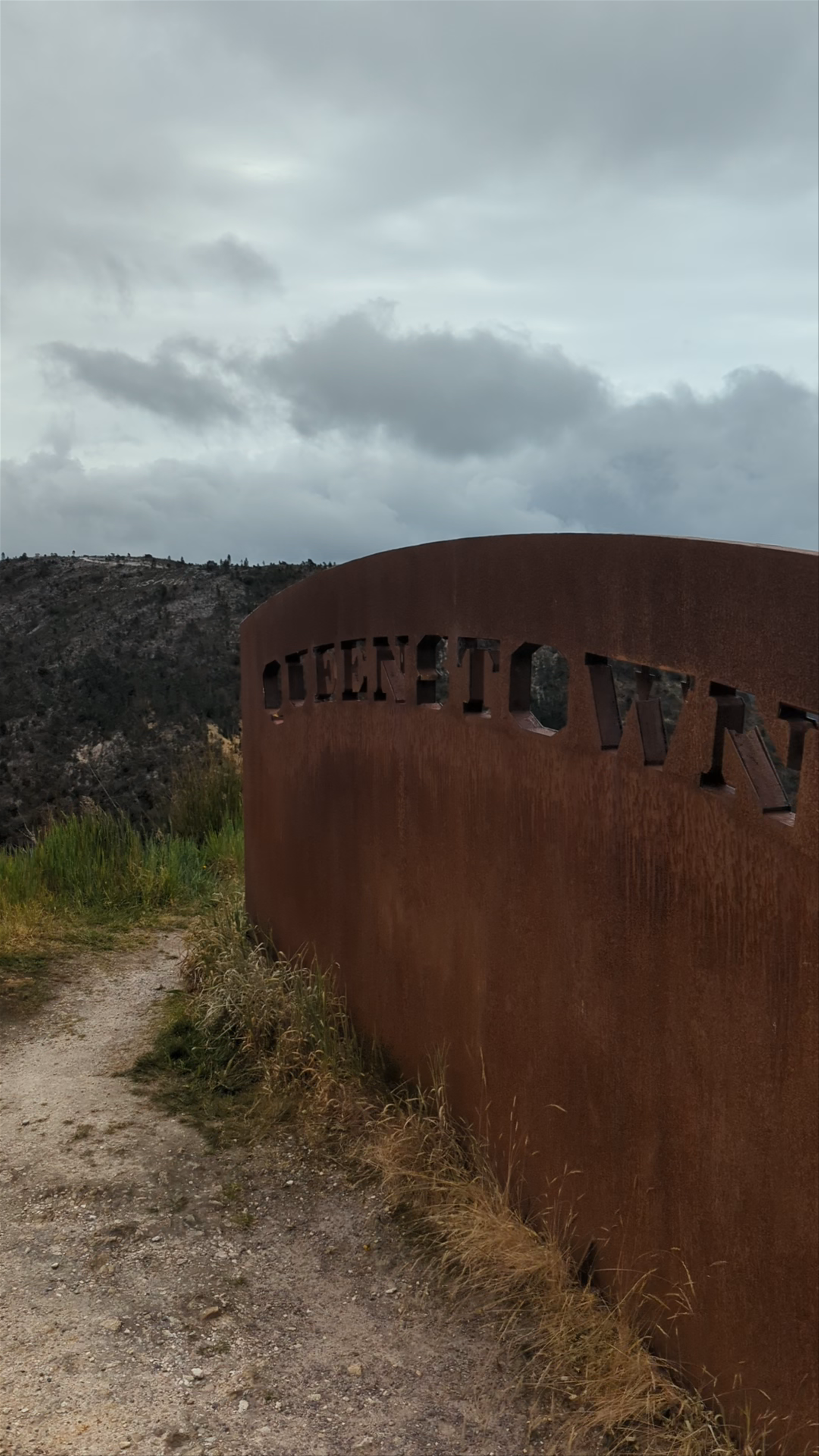 Queenstown Steel Road Sign