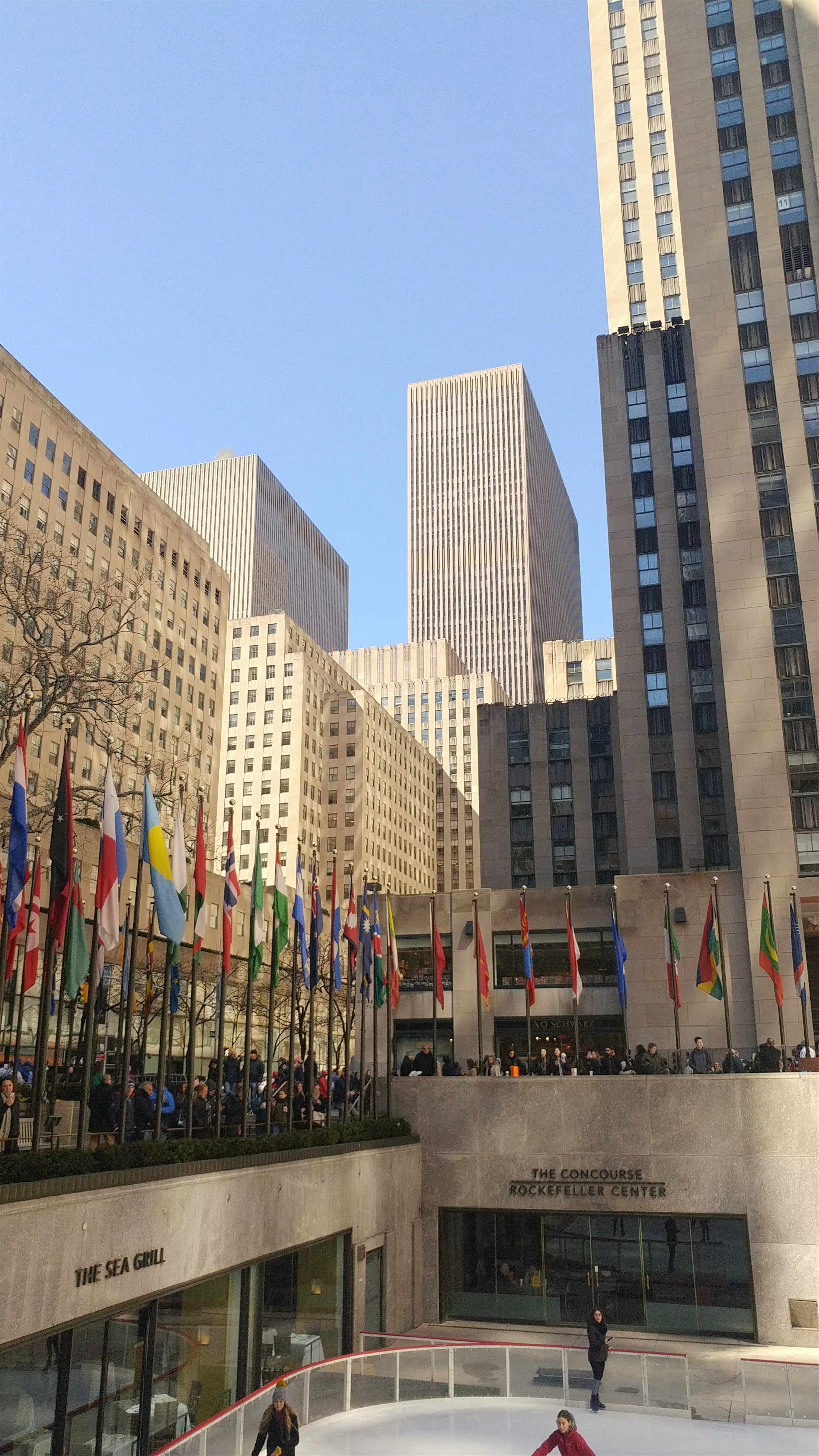 Winter at Rockefeller Center Ice Rink, New York City