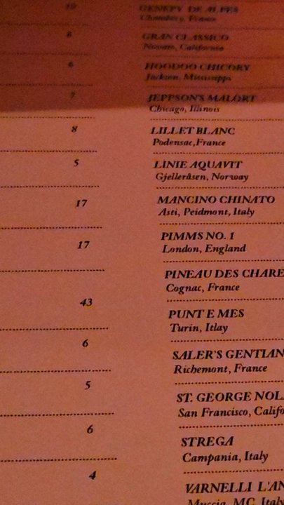 The Gin Joint - Menu was massive - Cocktail Bars Near Me - Charleston, South Carolina