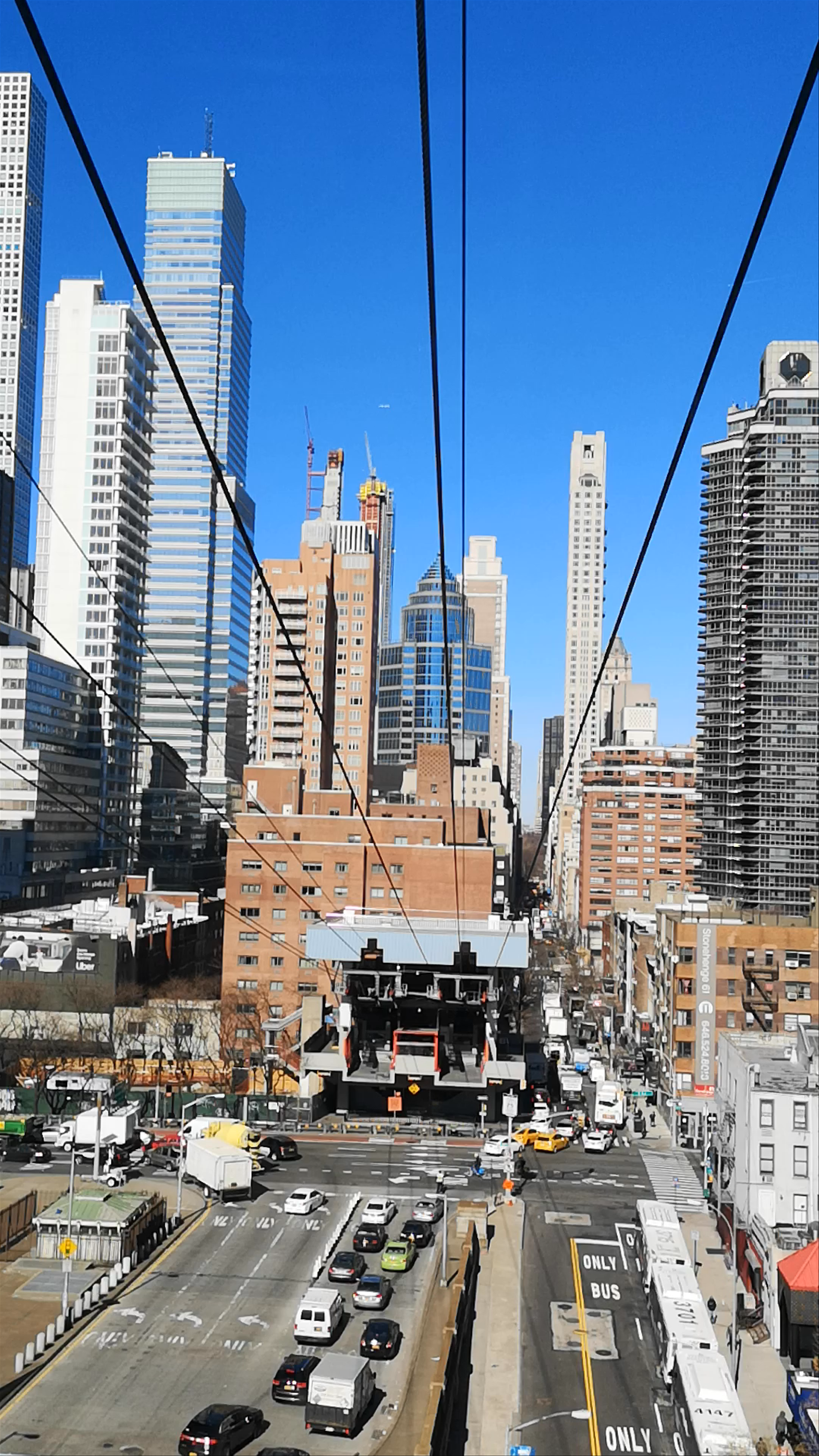 Urban Sky Ride: Cable Way Views Over Staten Island, New York