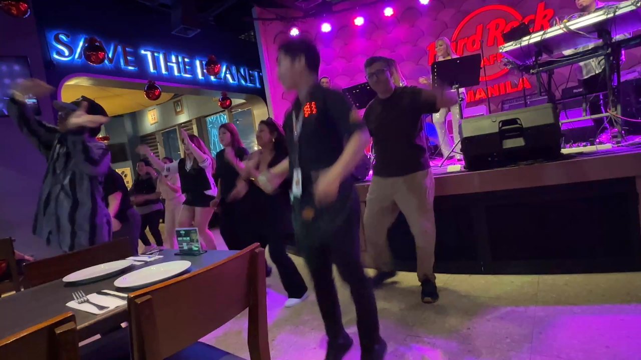 Hard Rock Cafe - Hired dancer to lead dance moves for customers to follow while WENDY'S PROJECT performed live - Bars Near Me - Pasay, NCR