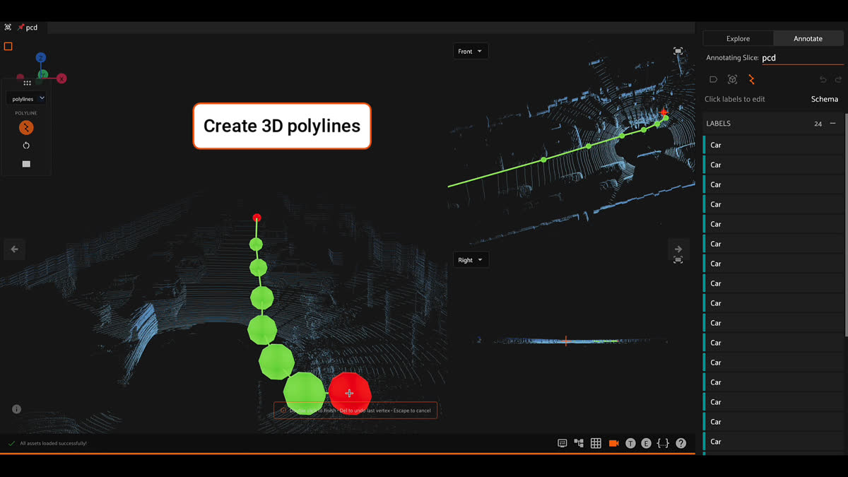 Create and adjust polylines.