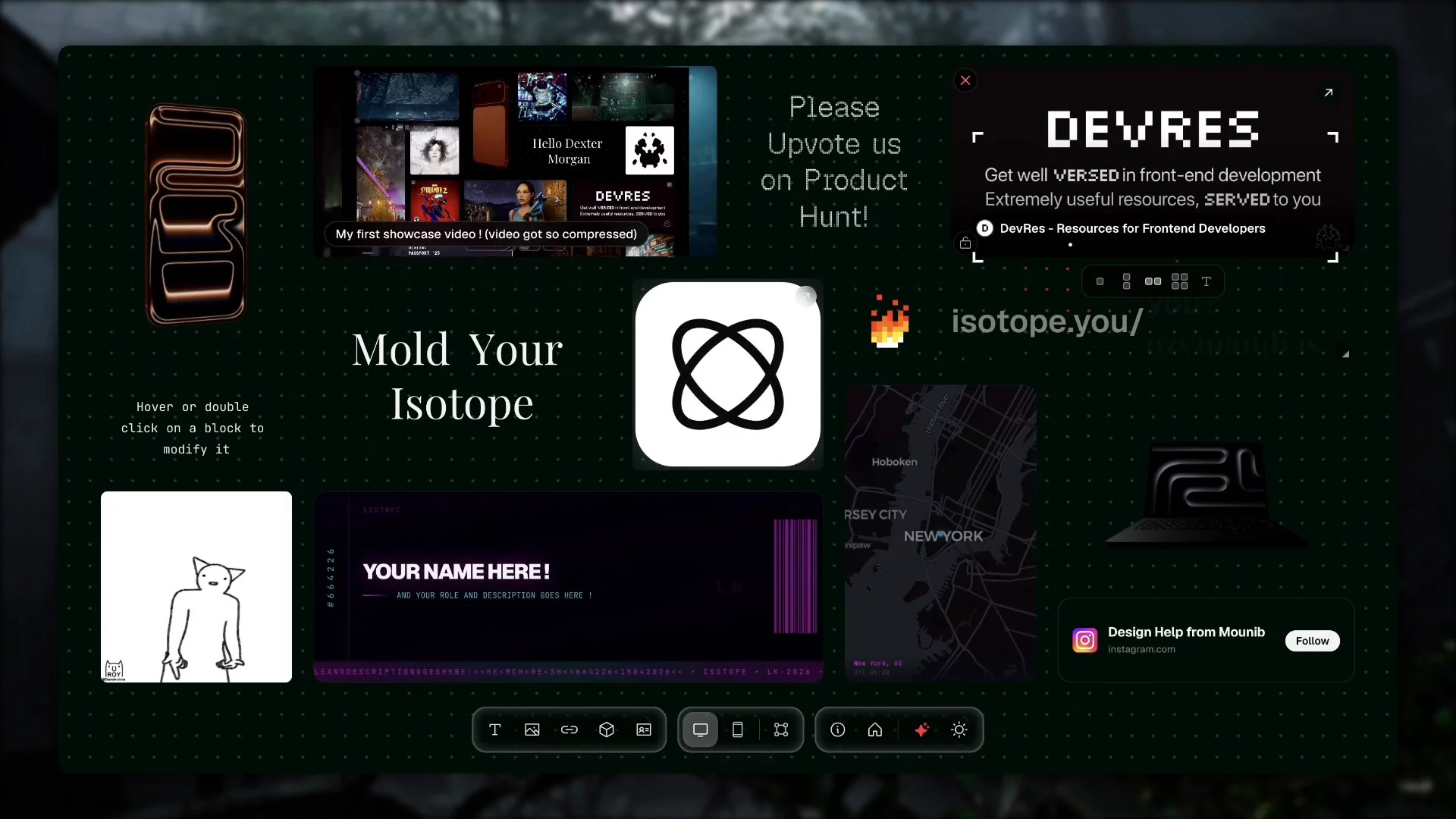 Isotope - a visual home for your links image 1
