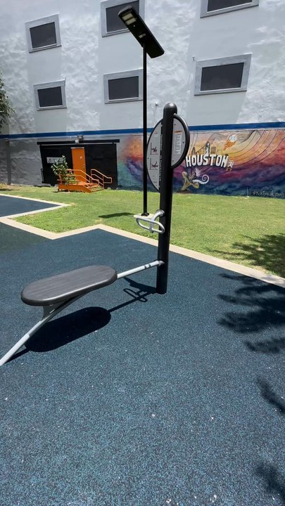 Columbia Tap Rail-Trail - Public outdoor gym at the end of the path near Shell Energy stadium - Parks Near Me - Houston, Texas