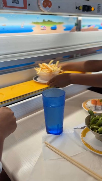 Genki Sushi - Here comes the Potato Fries - Sushi Bars Near Me - Honolulu, Hawaii