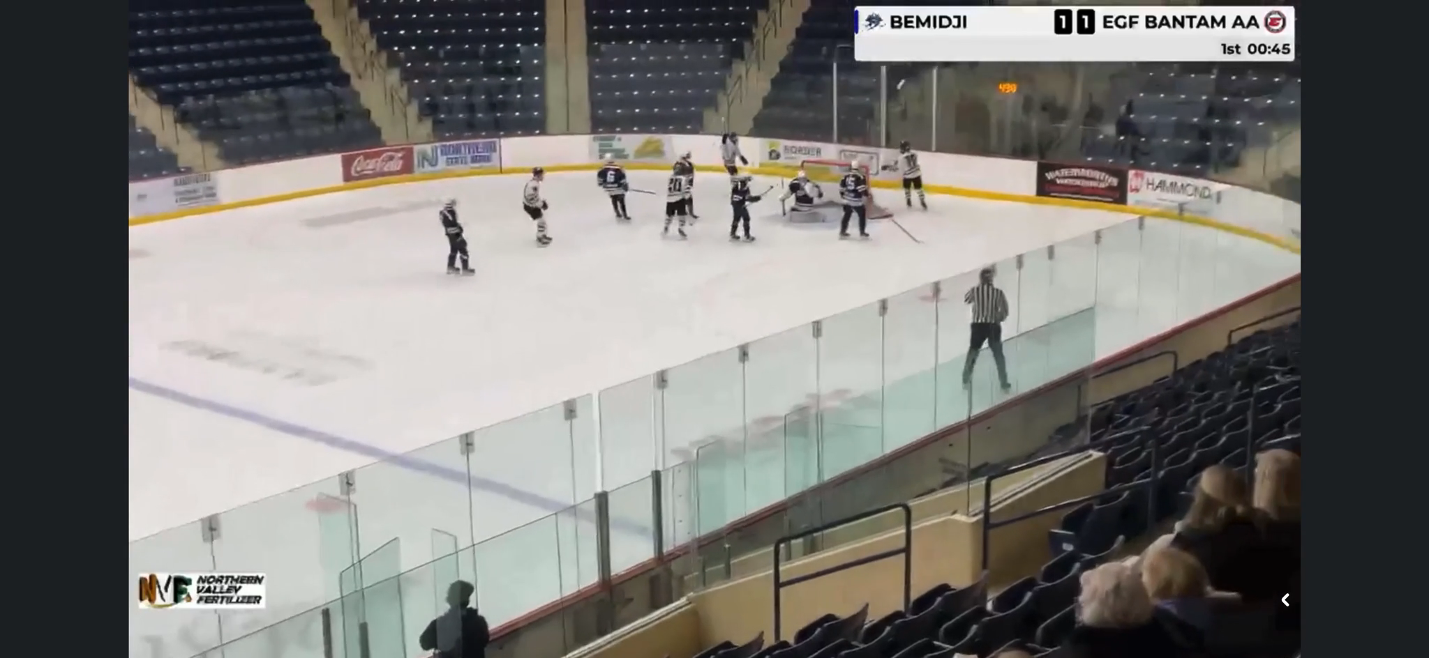 Jaxson Wakefield's Stunning Spin Backhand Goal | East Grand Forks Bantam AA