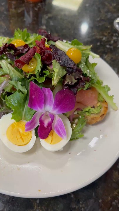 Tata's Cafe - Avocado toast with smoked salmon - Breakfast & Brunch Near Me - Hawthorne, California