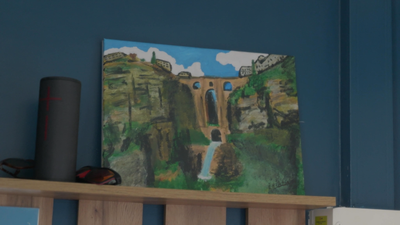Notre ville coup de coeur à l'acrylique