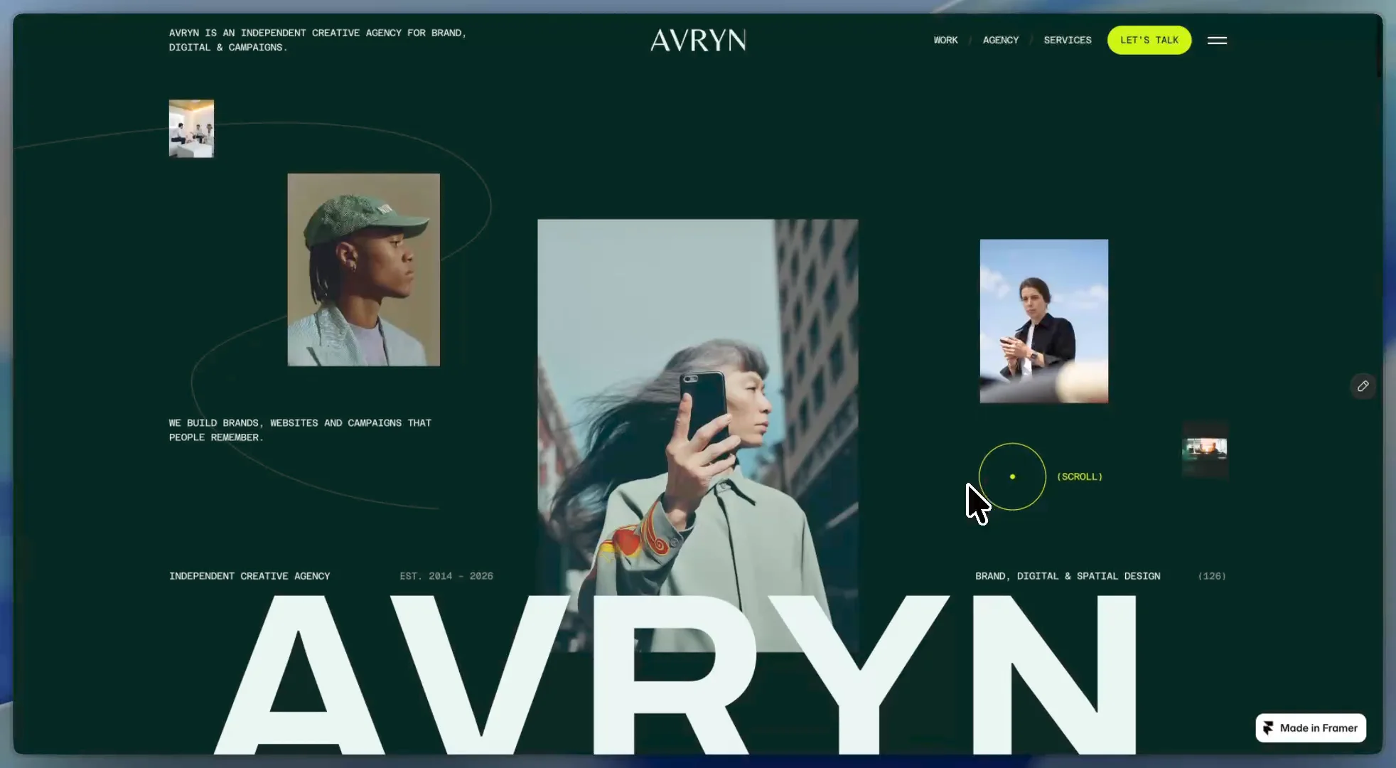 Started work on our new agency landing page. so far it's just the hero and the work list. Plenty still to build.