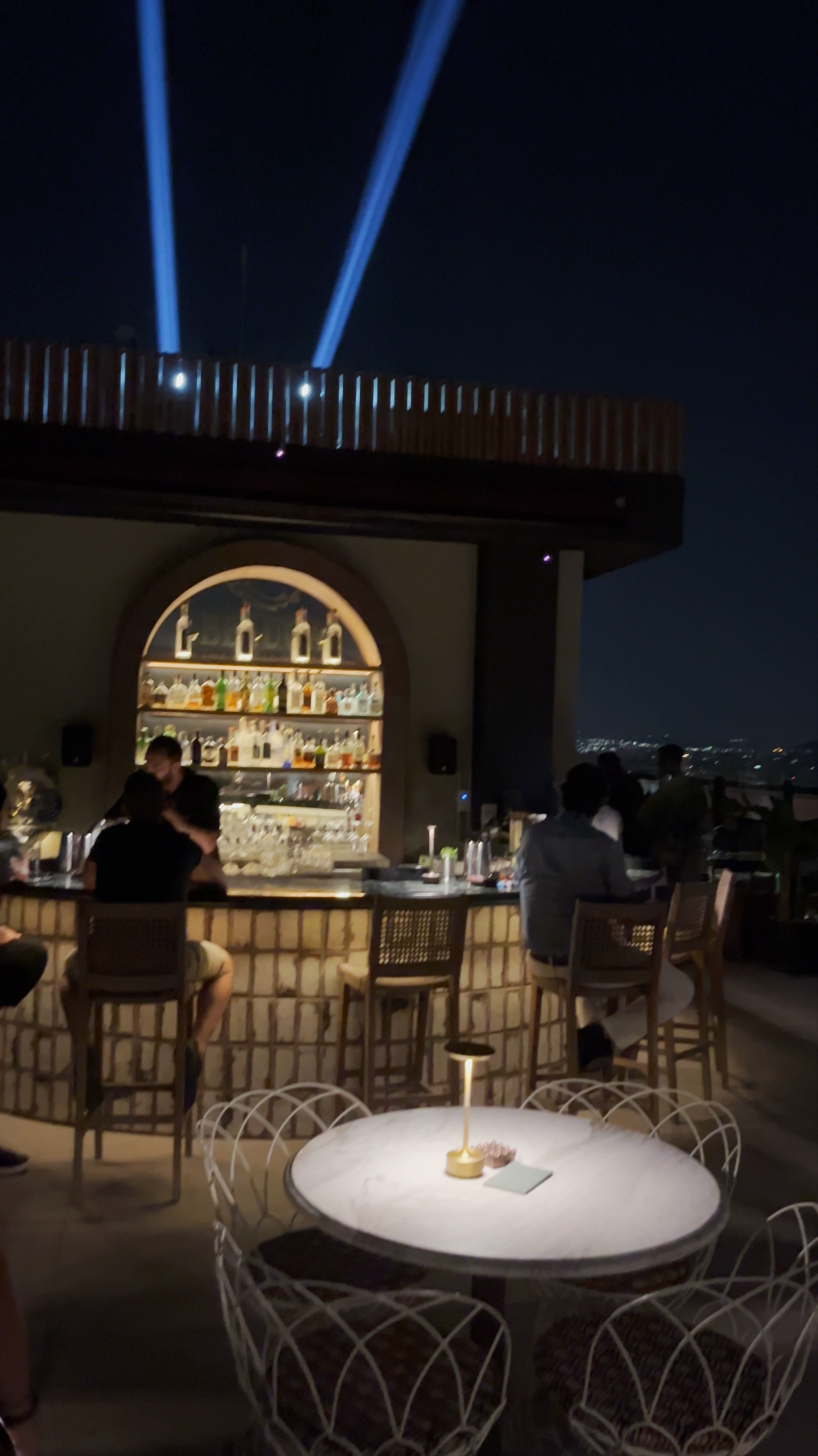 Nighttime Rooftop Bar Experience in Athens