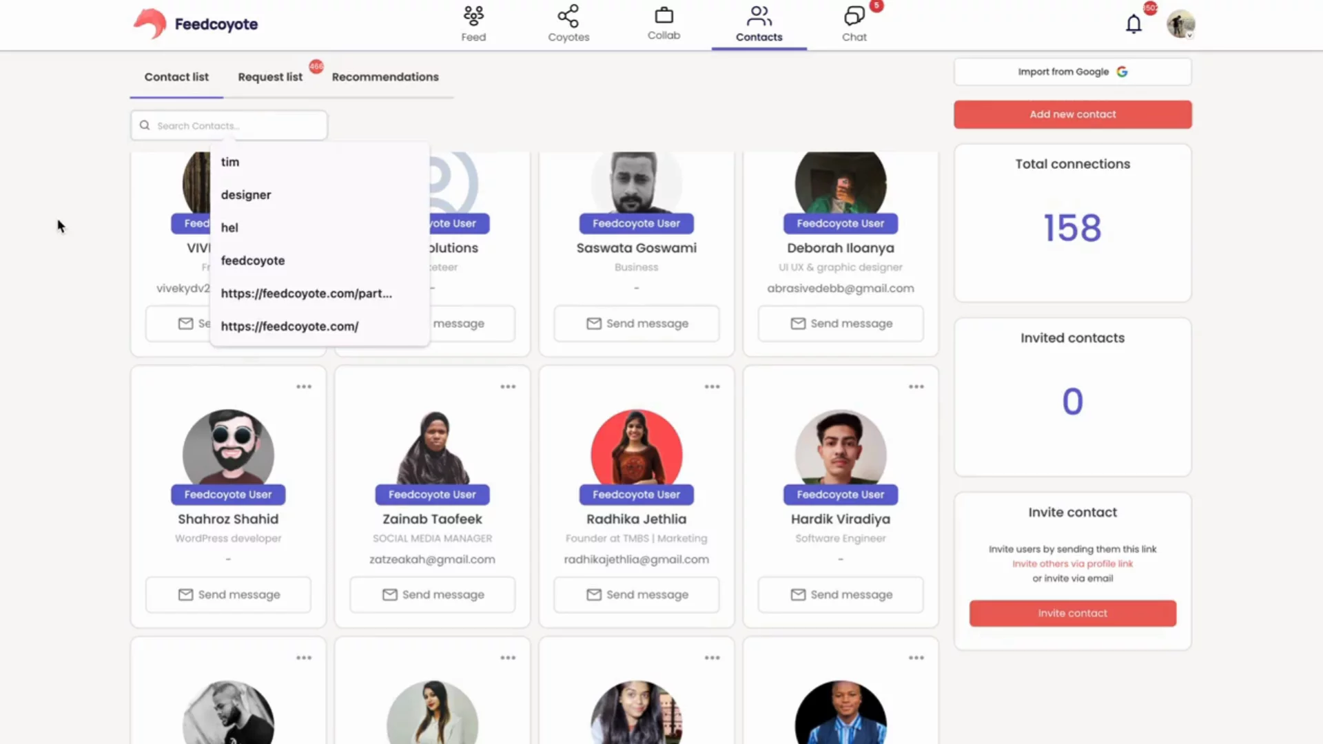 Feedcoyote: Freelance Collaboration Platform image 1