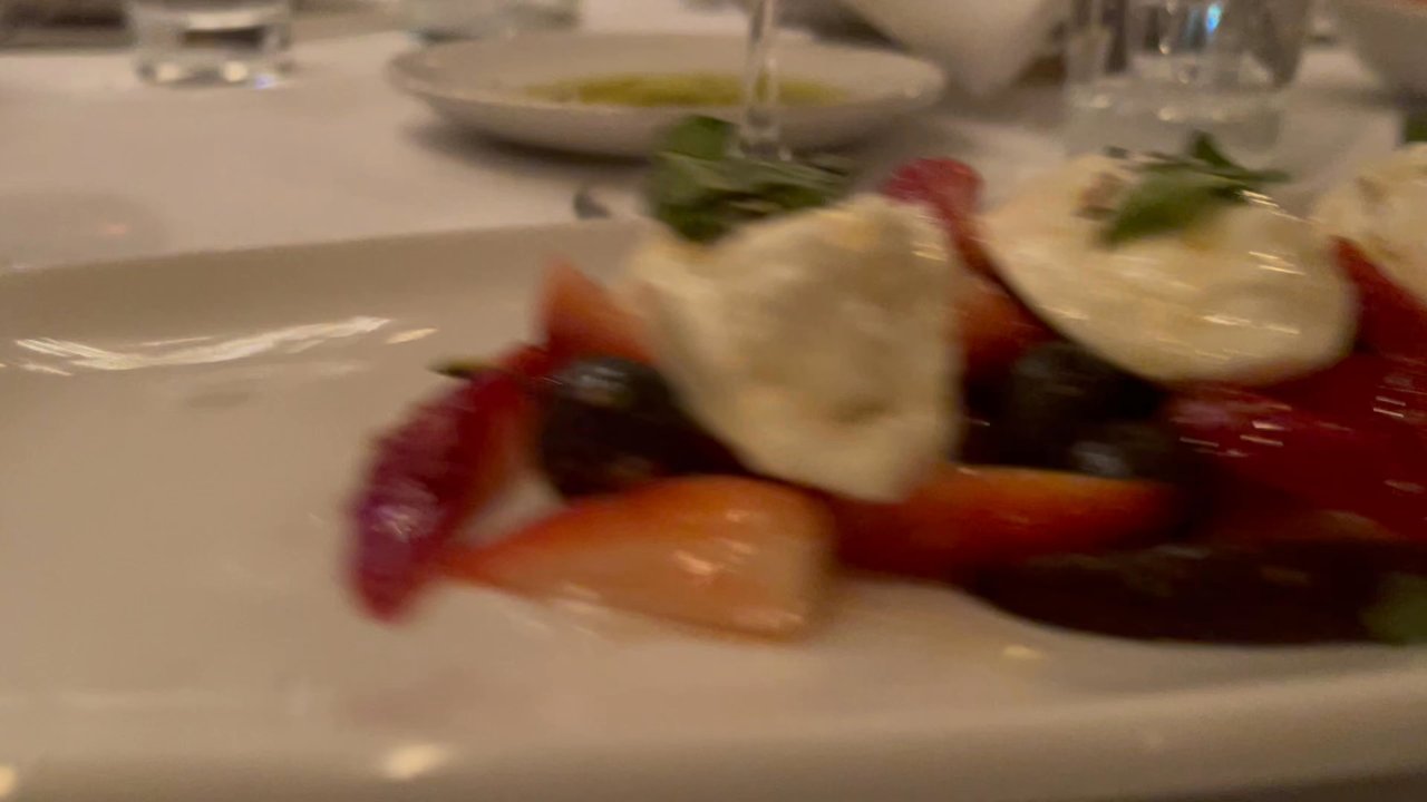 Tutti Noi - Very tasty Burrata with strawberries blueberries and figs in light honey sauce ... was delicious - Italian Near Me - Oceanside, New York