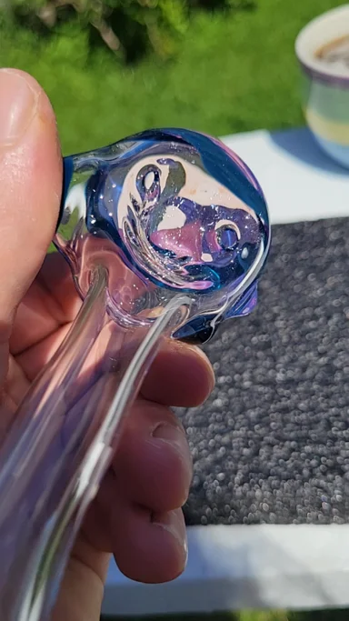 Preview pic of Bubble hash spoon #45 large star gazer and peacock