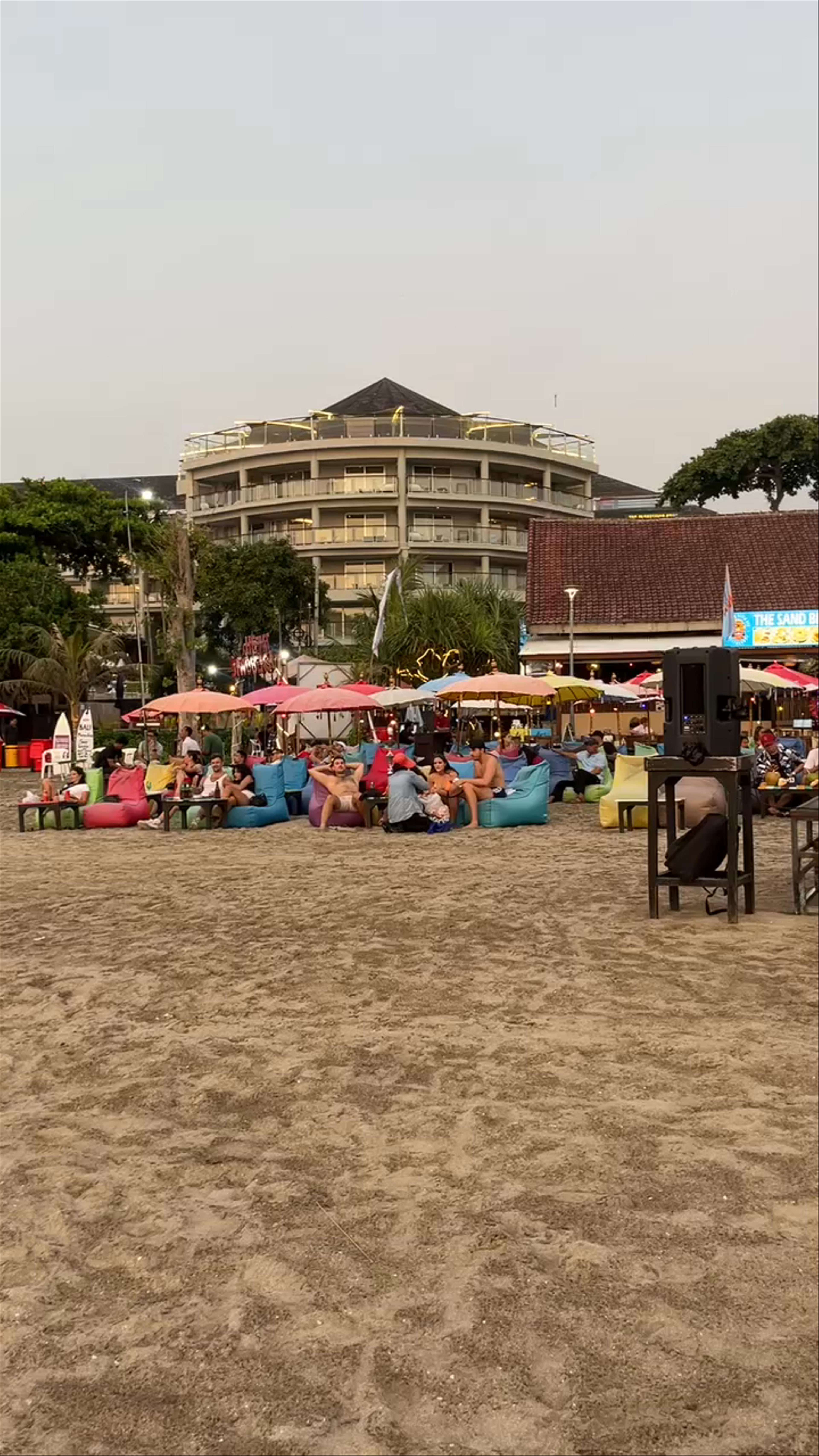 Sunset Vibes at The Sand Beach Bar & Restaurant, Seminyak Bali