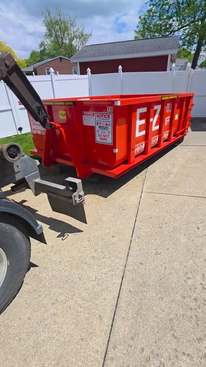 E-Z Roll Off Containers - 10 yard pickup in Massillon from a small cleanup/remodel. - Dumpster Rental Near Me - Paris, Ohio