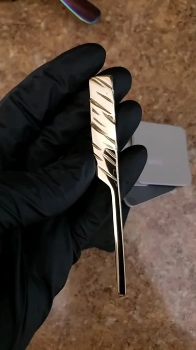 Preview pic of Bubbas face terp shank fully polished gold (brass) very rare
