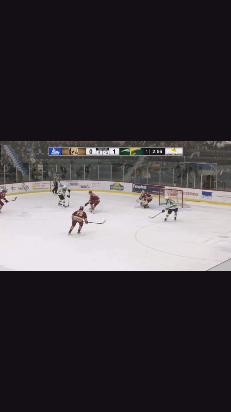 Josh Fleming big save versus Val D’Or in QMJHL