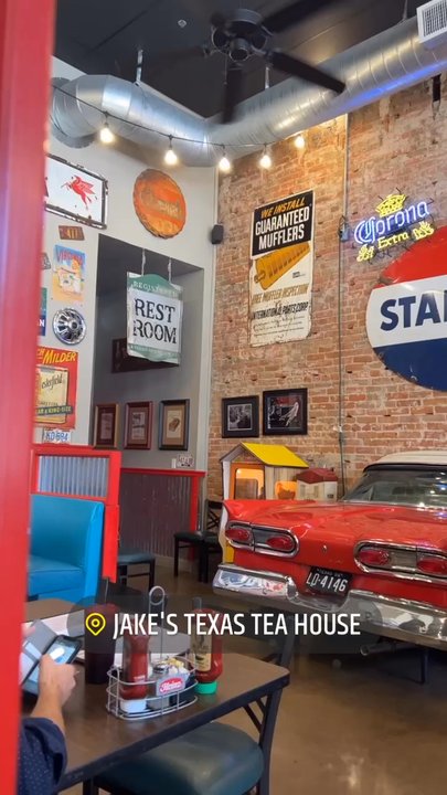 Jake's Texas Tea House - Video of the decor on the side we sat on. - American Near Me - Waco, Texas