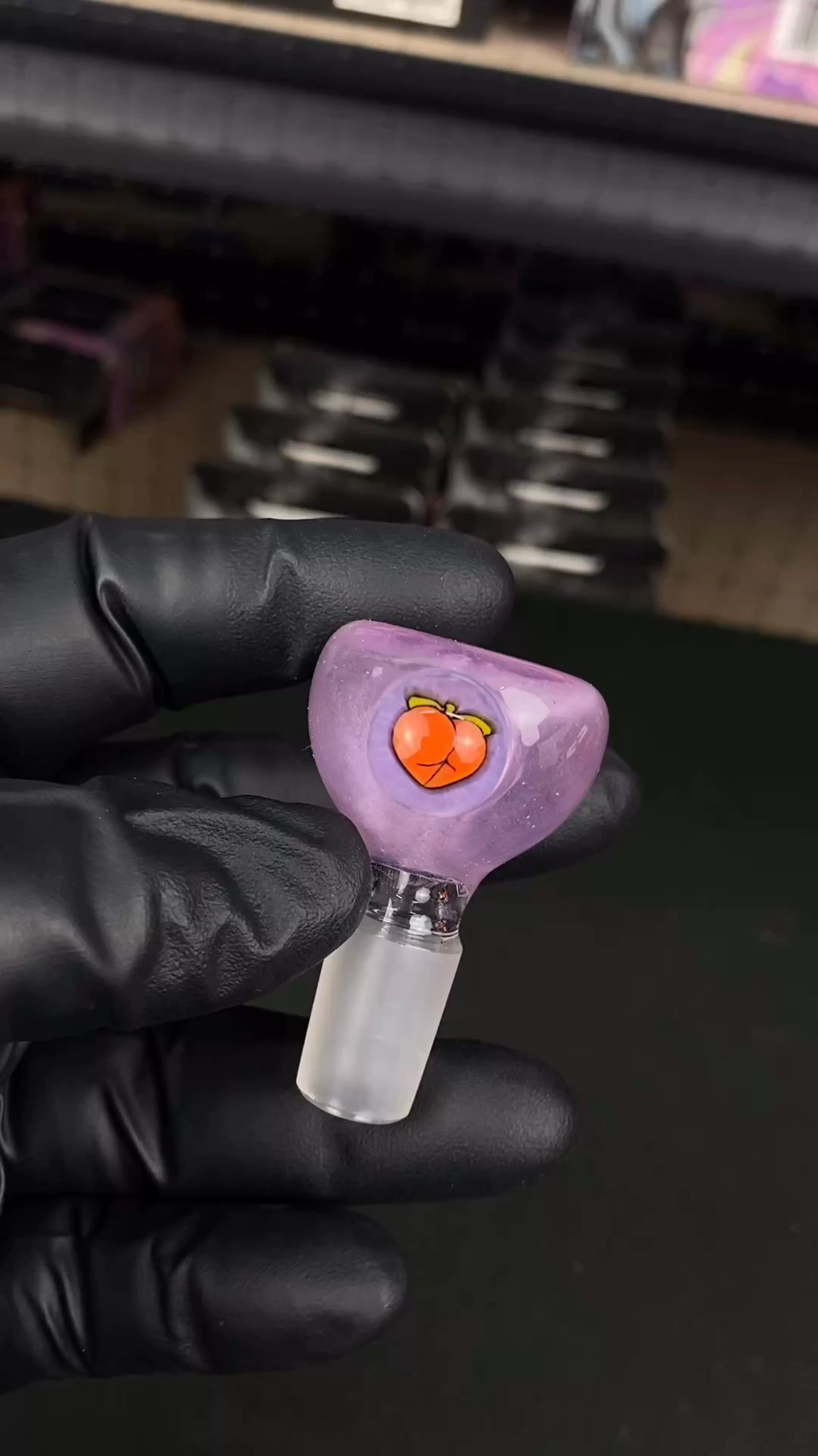 Preview pic of 14mm Single Hole Bowl Slide by Keys Glass