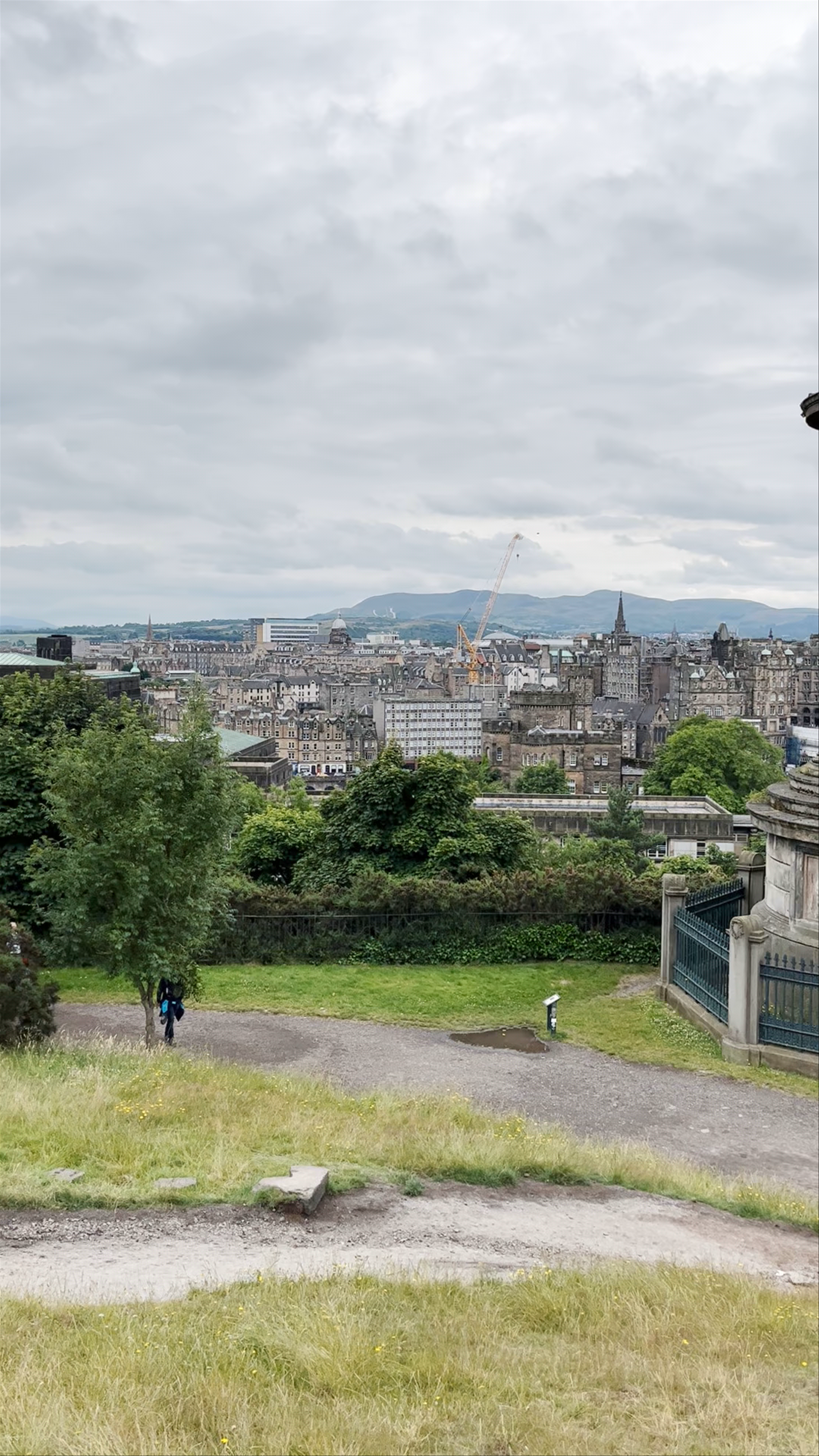 Dugald Stewart Monument: Panoramic Views from Calton Hill, Edinburgh