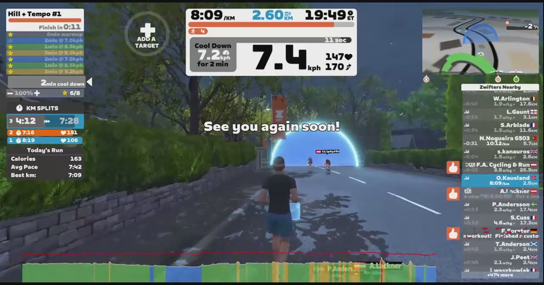 Zwift - Hill + Tempo #1 in Yorkshire