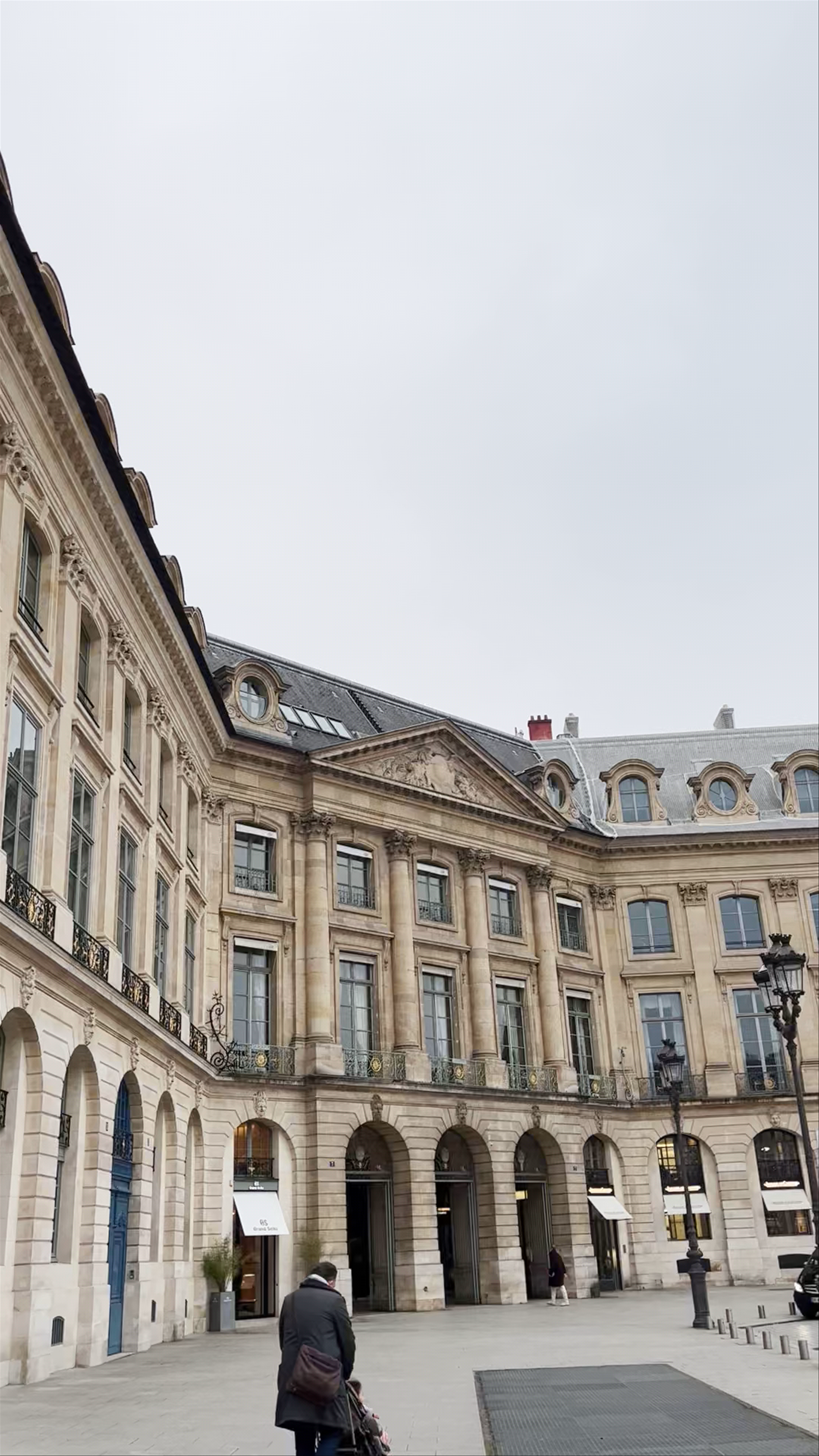 Winter Walk through Place Vendôme, Paris