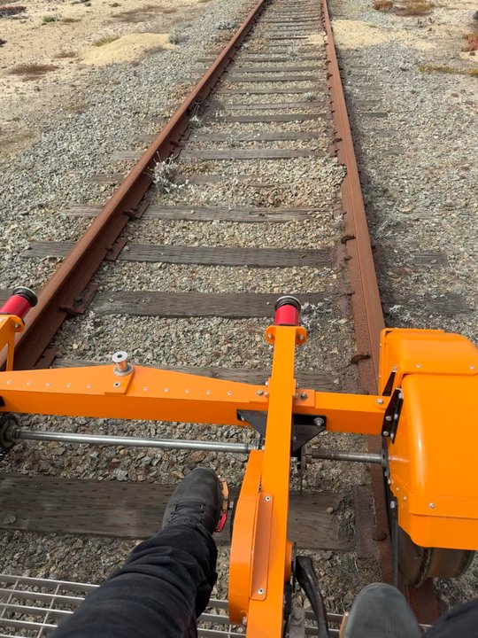 Handcar Tours - Foggy morning but still good - Historical Tours Near Me - Marina, California