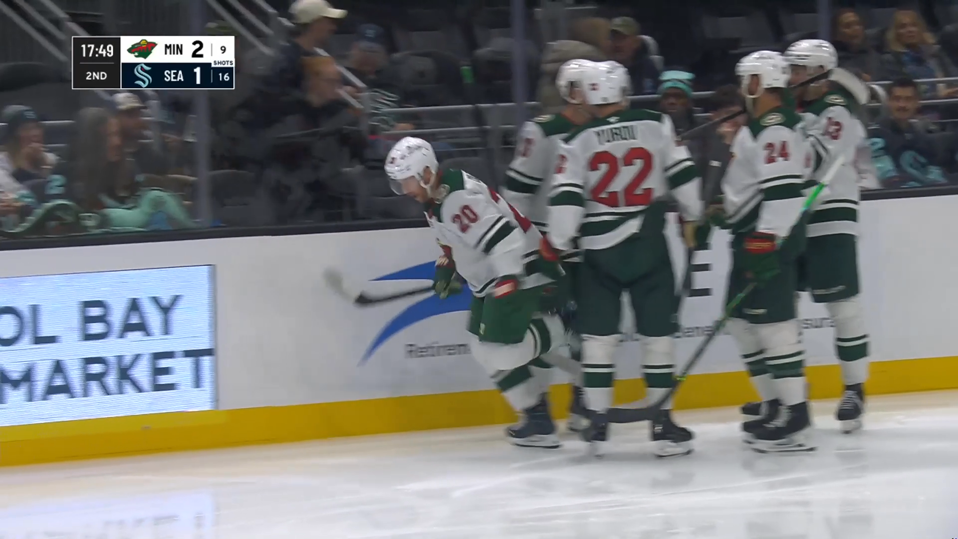 Coleman Steps Out of the Box and Scores on a Breakaway to Put Wild Ahead · Oct. 24, 2026