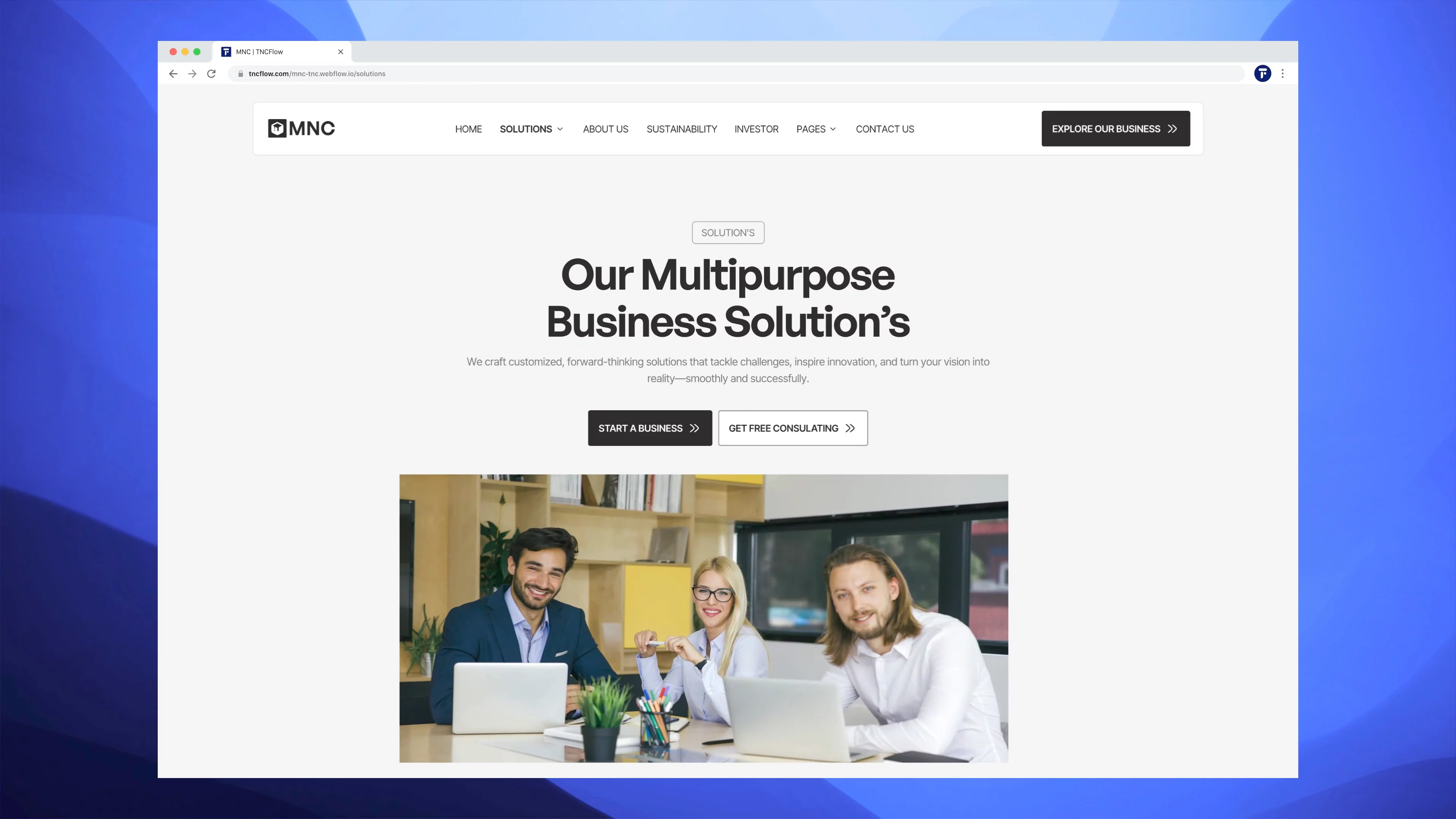 Big ideas need a strong digital presence. ⚡Meet MNC — a sleek professional services template made for consulting firms, corporate teams, enterprise organizations, and coaching businesses. Showcase your expertise with sector solutions, investor insights, sustainability initiatives, company profiles, and business content, all wrapped in a polished corporate experience.Explore MNC → https://framer.link/ckYG0B5