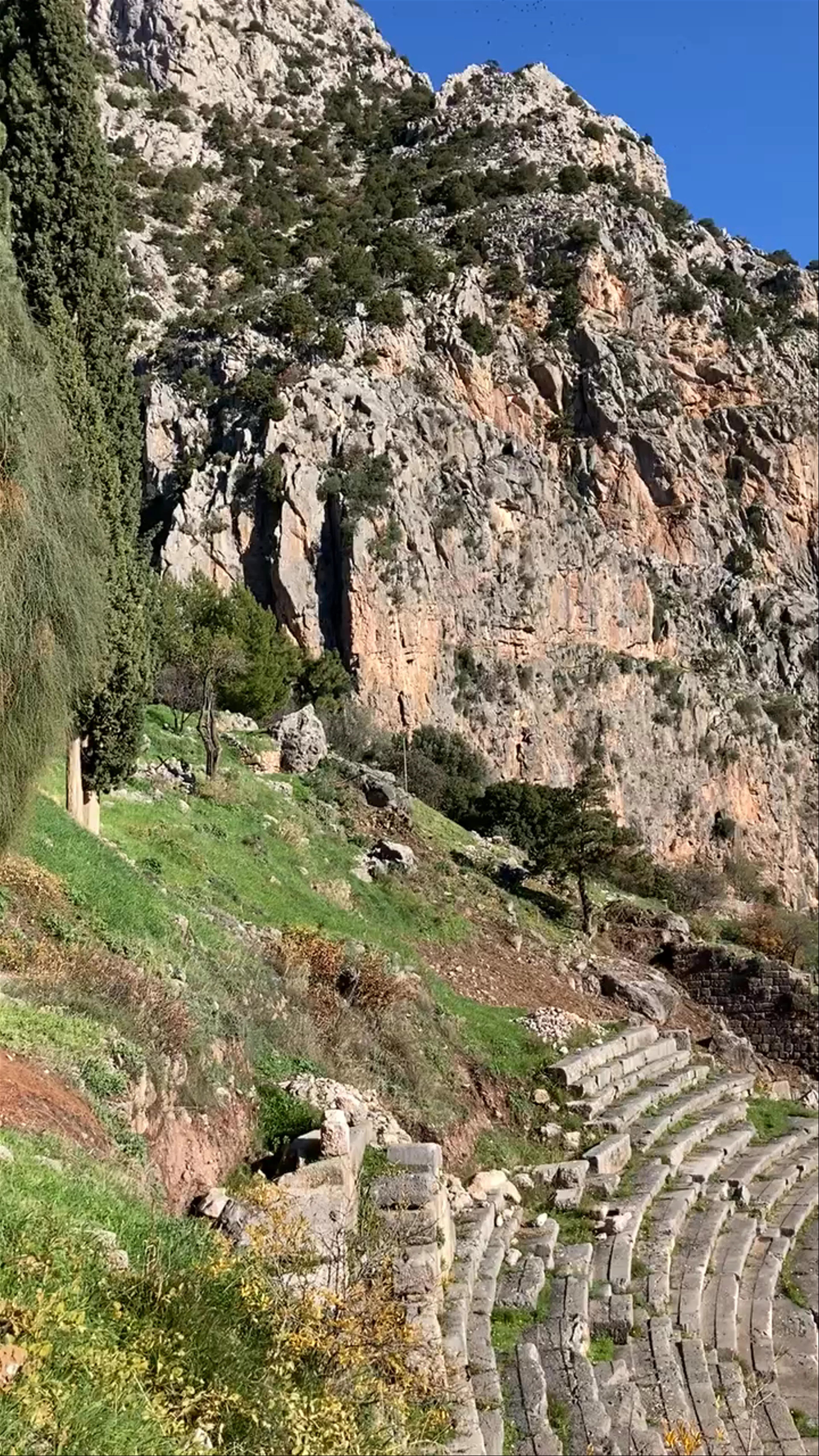 Archeologikos Choros Feariades Petres, Ethniki Odos Livadias Amfissas, Delphi, Greece