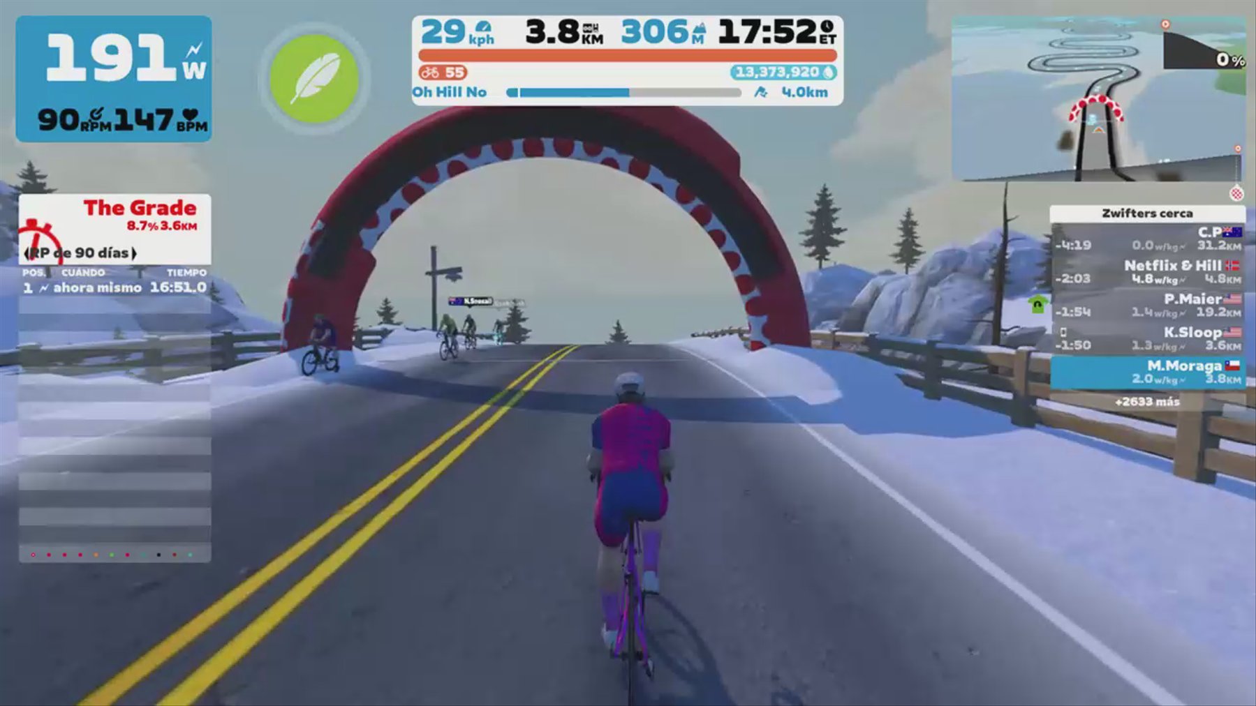 Zwift - Oh Hill No in Watopia