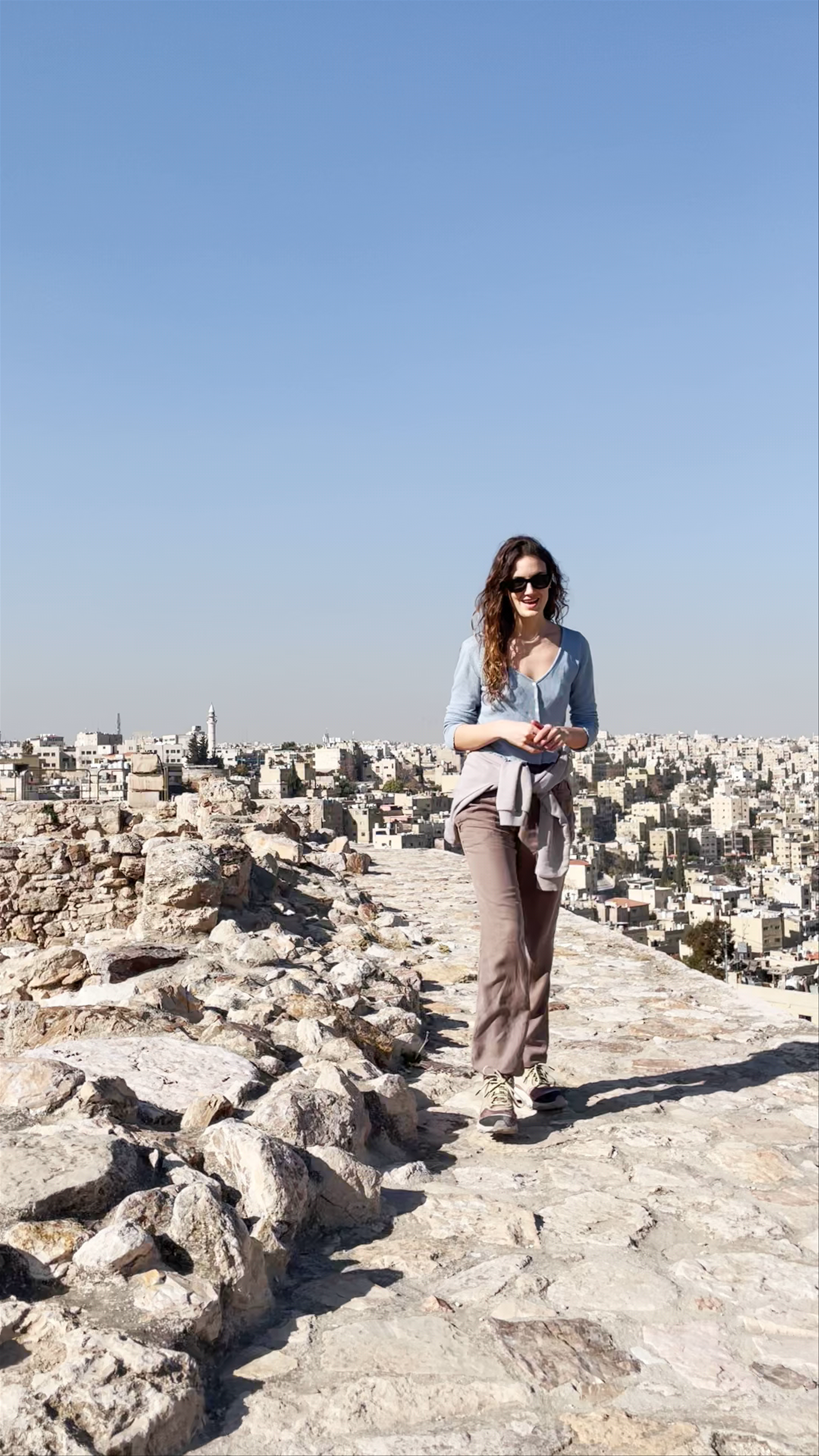 Exploring the Historic Amman Citadel with Scenic City Views