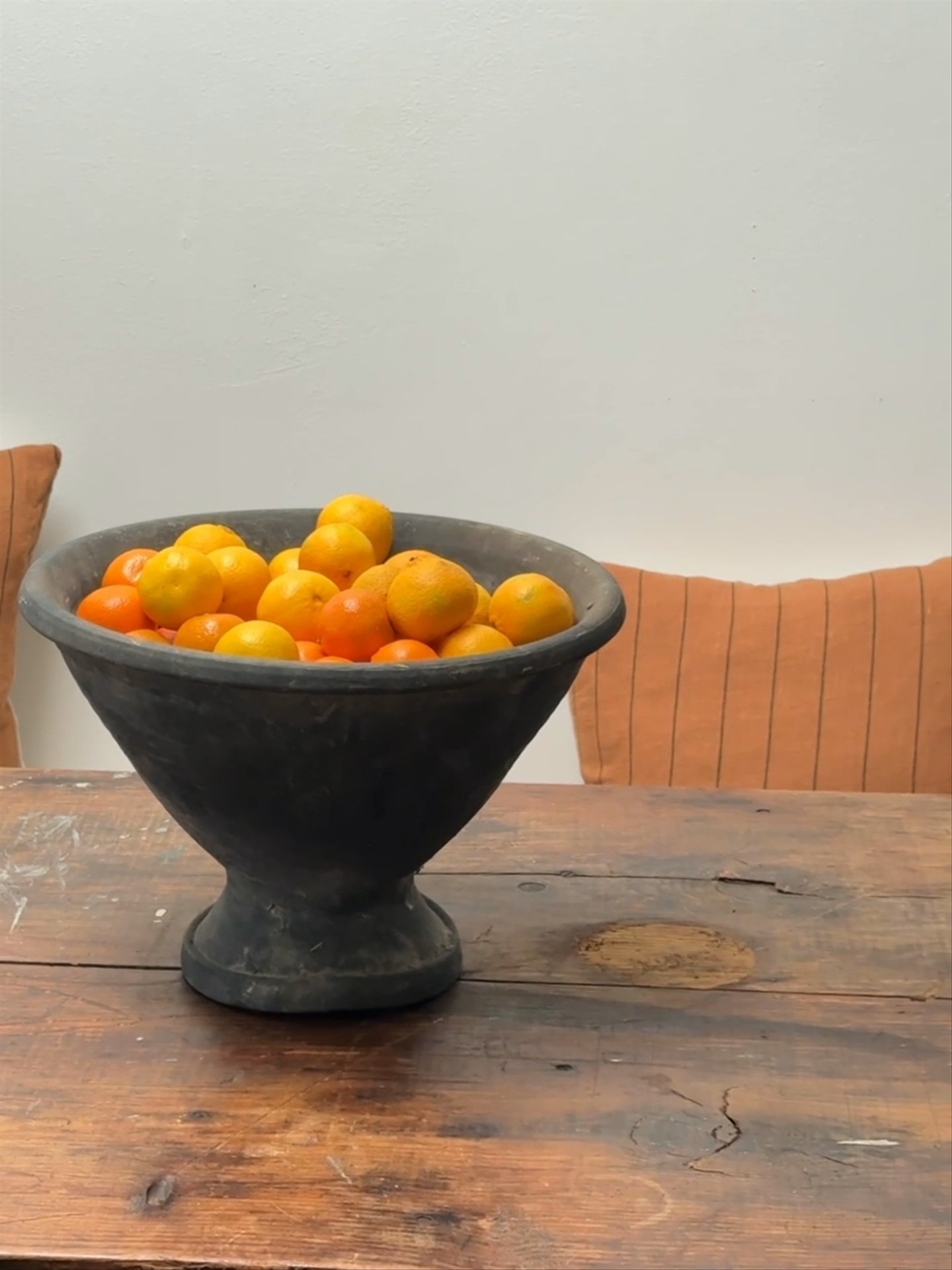 Black Egyptian Pedestal Planter