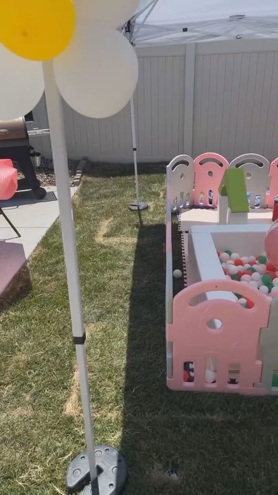 Partyland Soft Play - Perfect setup on grass. Canopy included for an additional cost, great for keeping your little ones cool! - Party & Event Planning Near Me