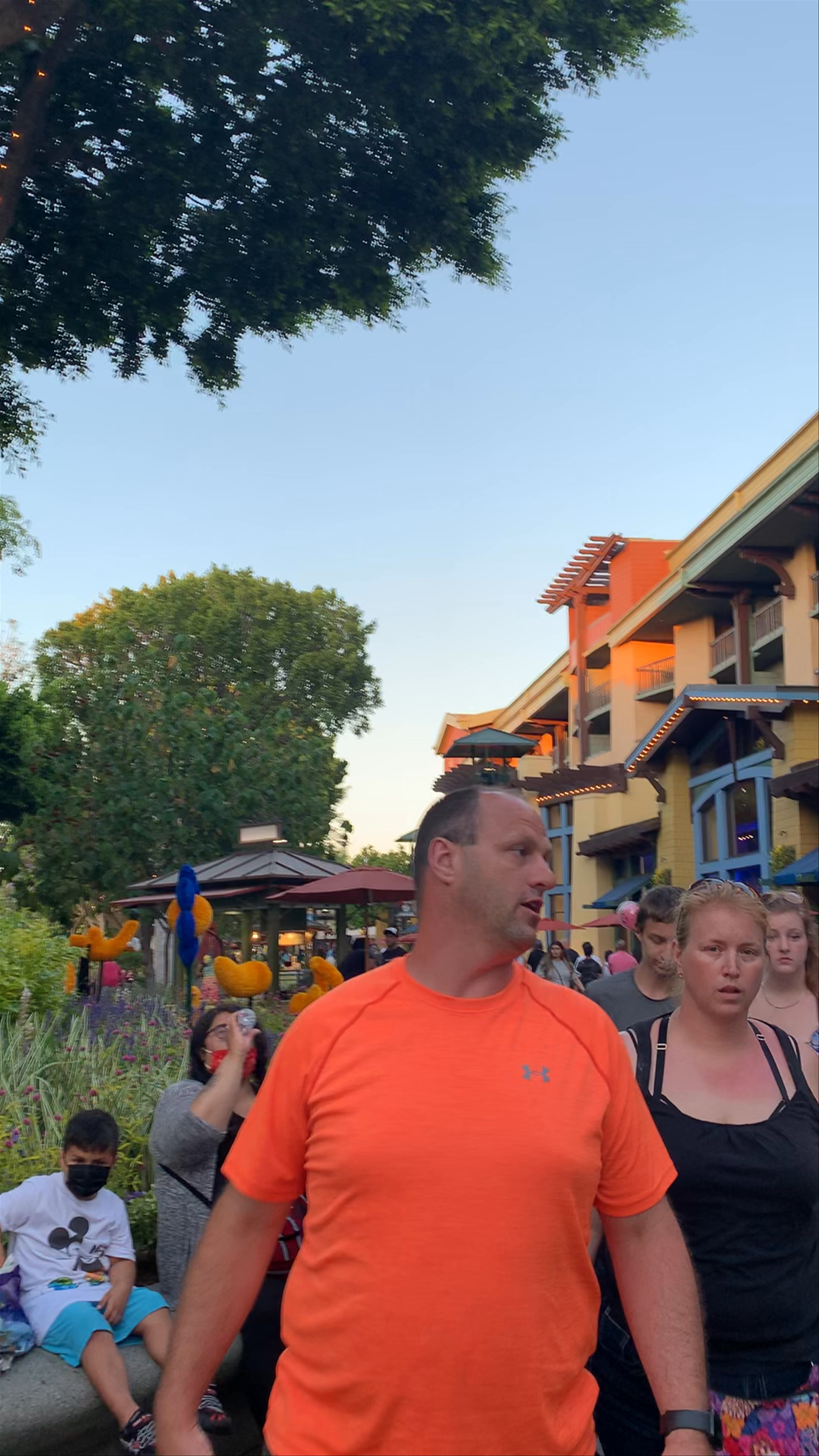 Evening Stroll Through Downtown Disney District, Anaheim