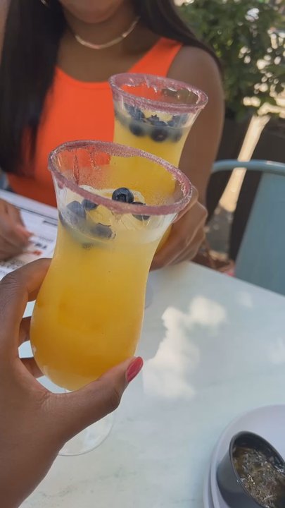 Another Broken Egg Cafe - Brunch Blueberry Margaritas - American Near Me - Raleigh, North Carolina