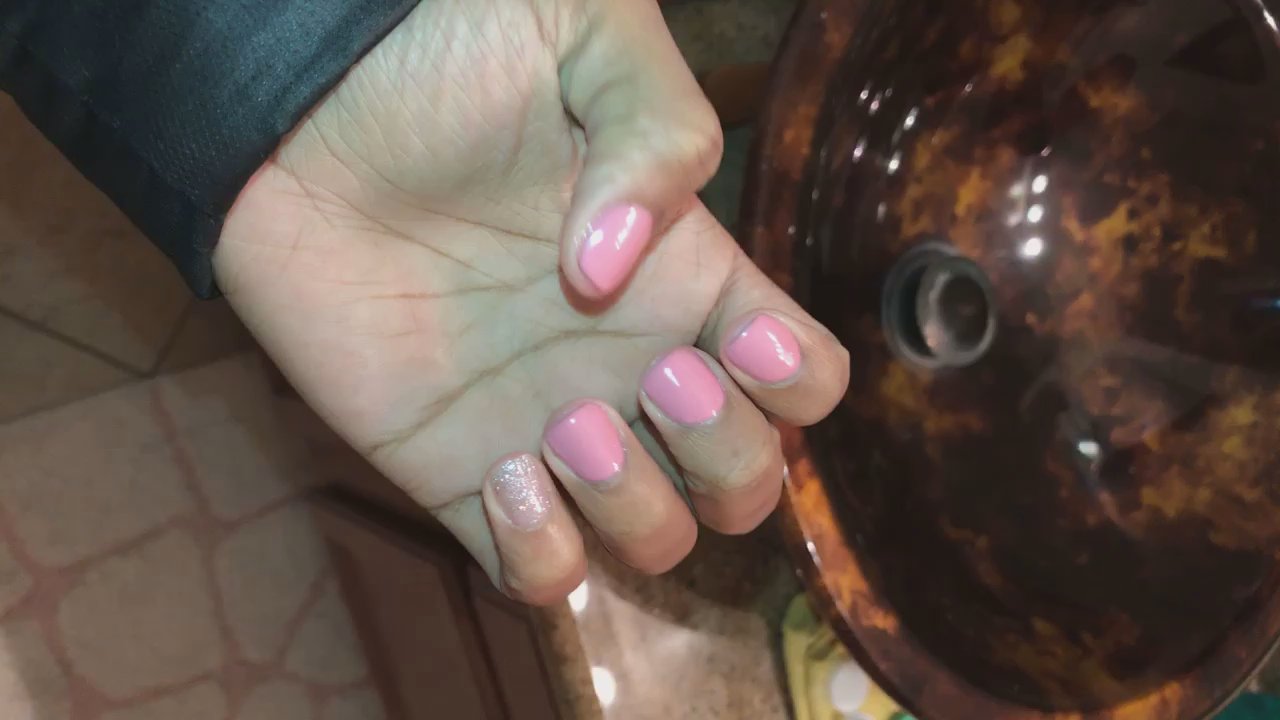 Castle Nail - Gel Nail , Colors pink 45 & glitter 49 - Nail Salons Near Me - Franklin Square, New York