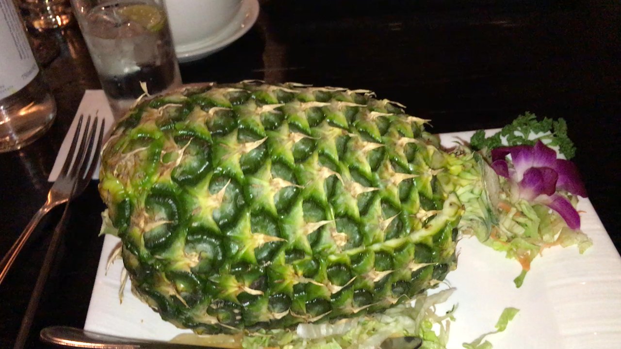 Try Thai - Pineapple fried rice SPICY! Thai chili's - Thai Near Me - Manchester, XGM