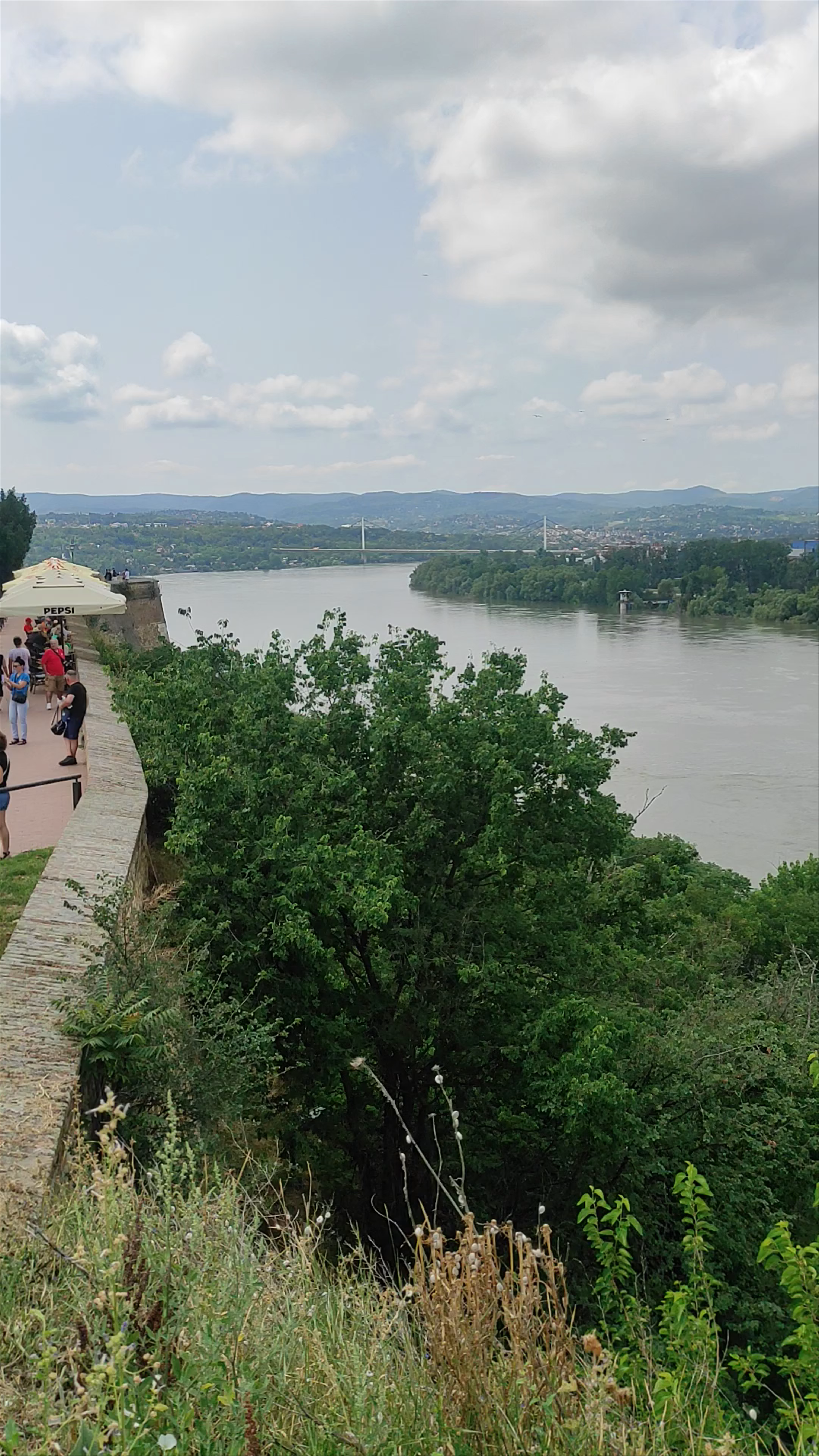 Petrovaradin fortress walls viewpoint