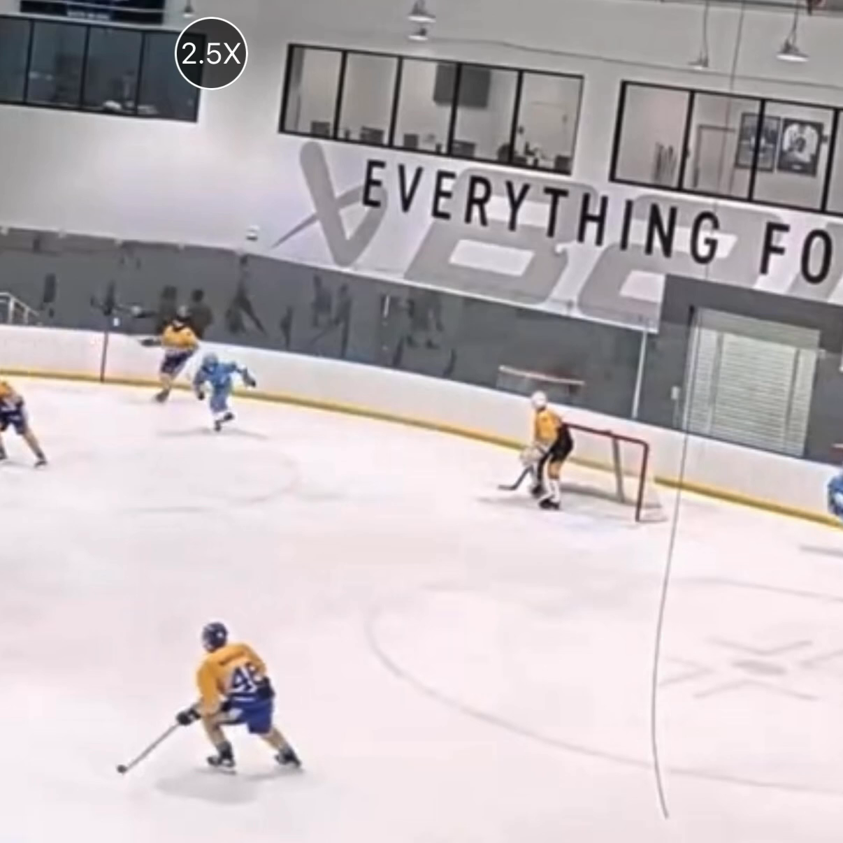 Noah Mason's big  Blocker Save: pass from behind the net into the slot