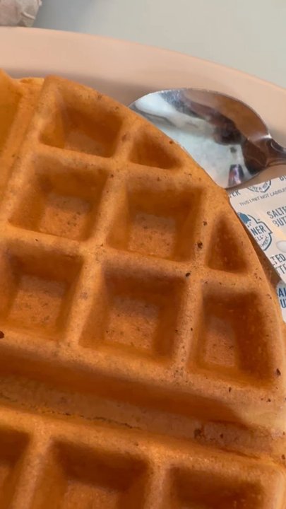 Brown's Restaurant - Traditional crispy fluffy Belgian waffle with Taylor Pork Roll and 3 signature Brown's donuts - Donuts Near Me - Ocean City, New Jersey