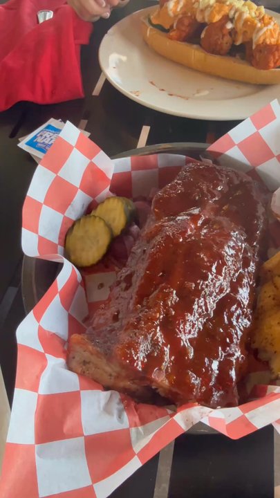 Bonfire - 1/2 rack of Baby Back Ribs & a side of Truffle Fries - Sports Bars Near Me - Tempe, Arizona